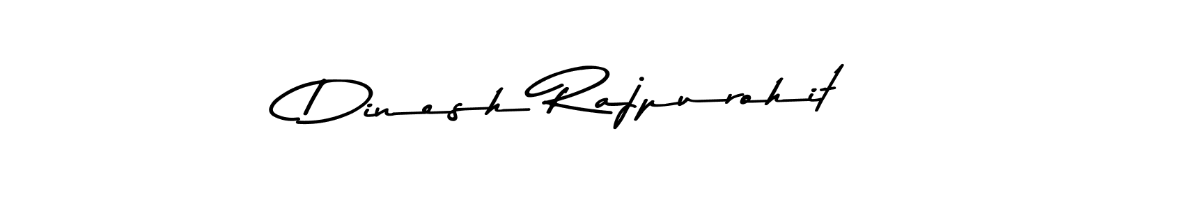 How to make Dinesh Rajpurohit name signature. Use Asem Kandis PERSONAL USE style for creating short signs online. This is the latest handwritten sign. Dinesh Rajpurohit signature style 9 images and pictures png