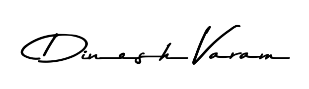 Try this chic Dinesh Varam handwritten sign style. Using Asem Kandis PERSONAL USE font elements, it gives your name a sleek, memorable identity. Dinesh Varam signature style 9 images and pictures png