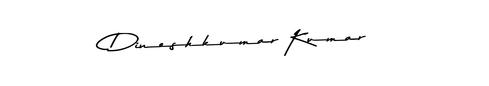 How to make Dineshkumar Kumar name signature. Use Asem Kandis PERSONAL USE style for creating short signs online. This is the latest handwritten sign. Dineshkumar Kumar signature style 9 images and pictures png