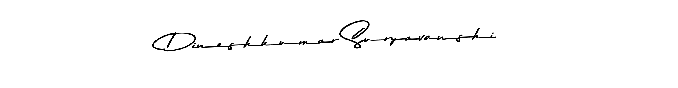 Make a beautiful signature design for name Dineshkumar Suryavanshi. With this signature (Asem Kandis PERSONAL USE) style, you can create a handwritten signature for free. Dineshkumar Suryavanshi signature style 9 images and pictures png