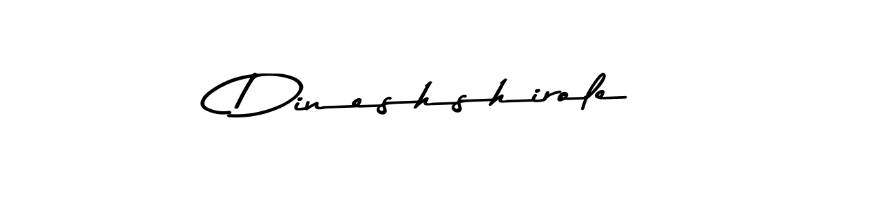 Dineshshirole stylish signature style. Best Handwritten Sign (Asem Kandis PERSONAL USE) for my name. Handwritten Signature Collection Ideas for my name Dineshshirole. Dineshshirole signature style 9 images and pictures png