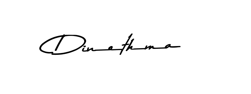 How to make Dinethma signature? Asem Kandis PERSONAL USE is a professional autograph style. Create handwritten signature for Dinethma name. Dinethma signature style 9 images and pictures png