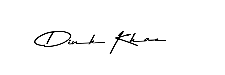 Dinh Khac stylish signature style. Best Handwritten Sign (Asem Kandis PERSONAL USE) for my name. Handwritten Signature Collection Ideas for my name Dinh Khac. Dinh Khac signature style 9 images and pictures png
