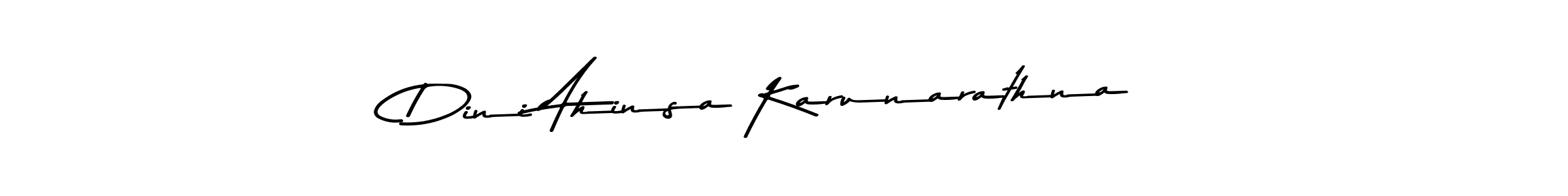 Make a beautiful signature design for name Dini Ahinsa Karunarathna. With this signature (Asem Kandis PERSONAL USE) style, you can create a handwritten signature for free. Dini Ahinsa Karunarathna signature style 9 images and pictures png