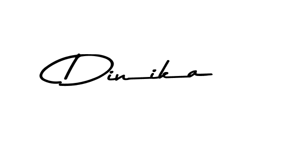 Create a beautiful signature design for name Dinika. With this signature (Asem Kandis PERSONAL USE) fonts, you can make a handwritten signature for free. Dinika signature style 9 images and pictures png
