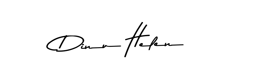 Design your own signature with our free online signature maker. With this signature software, you can create a handwritten (Asem Kandis PERSONAL USE) signature for name Dinu Helen. Dinu Helen signature style 9 images and pictures png