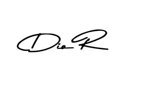 The best way (Asem Kandis PERSONAL USE) to make a short signature is to pick only two or three words in your name. The name Dio R include a total of six letters. For converting this name. Dio R signature style 9 images and pictures png
