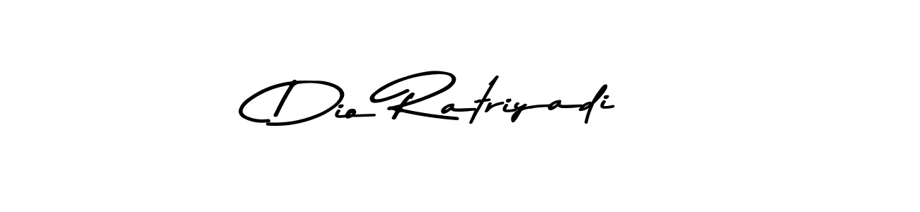How to make Dio Ratriyadi name signature. Use Asem Kandis PERSONAL USE style for creating short signs online. This is the latest handwritten sign. Dio Ratriyadi signature style 9 images and pictures png