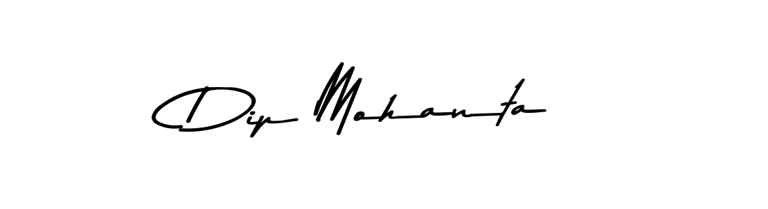 Make a beautiful signature design for name Dip Mohanta. With this signature (Asem Kandis PERSONAL USE) style, you can create a handwritten signature for free. Dip Mohanta signature style 9 images and pictures png