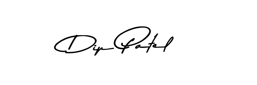 How to make Dip Patel name signature. Use Asem Kandis PERSONAL USE style for creating short signs online. This is the latest handwritten sign. Dip Patel signature style 9 images and pictures png