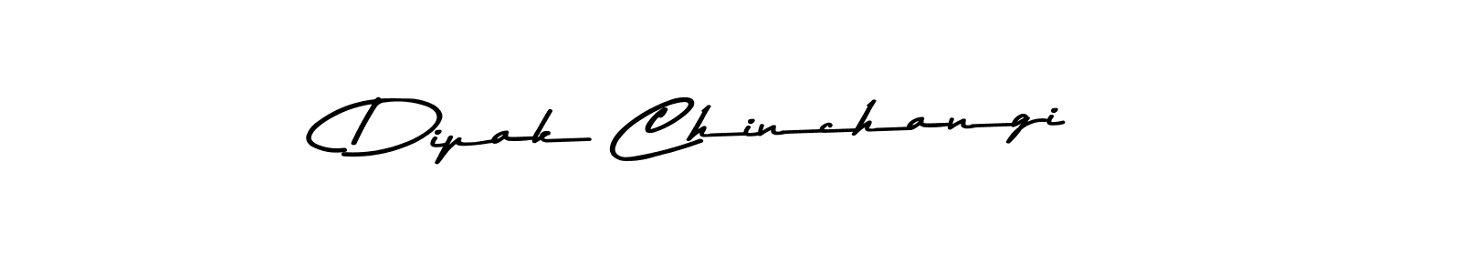 How to make Dipak Chinchangi name signature. Use Asem Kandis PERSONAL USE style for creating short signs online. This is the latest handwritten sign. Dipak Chinchangi signature style 9 images and pictures png