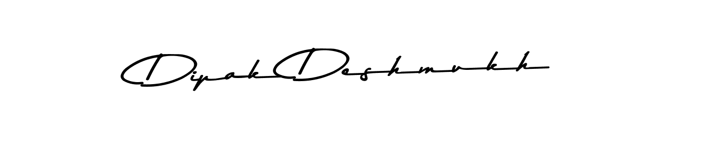 How to make Dipak Deshmukh name signature. Use Asem Kandis PERSONAL USE style for creating short signs online. This is the latest handwritten sign. Dipak Deshmukh signature style 9 images and pictures png