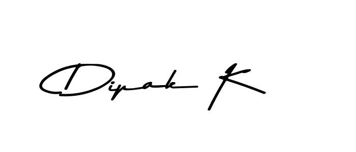 Dipak K stylish signature style. Best Handwritten Sign (Asem Kandis PERSONAL USE) for my name. Handwritten Signature Collection Ideas for my name Dipak K. Dipak K signature style 9 images and pictures png