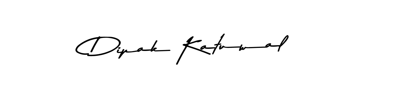 Design your own signature with our free online signature maker. With this signature software, you can create a handwritten (Asem Kandis PERSONAL USE) signature for name Dipak Katuwal. Dipak Katuwal signature style 9 images and pictures png