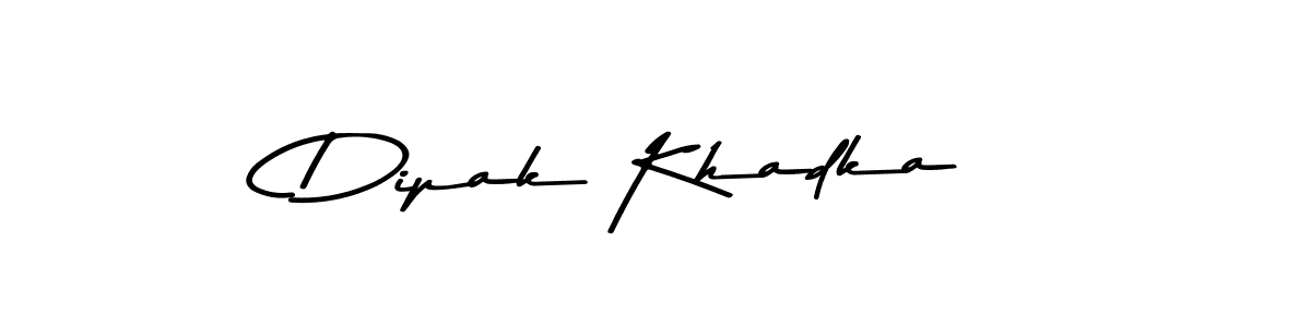 Make a beautiful signature design for name Dipak Khadka. With this signature (Asem Kandis PERSONAL USE) style, you can create a handwritten signature for free. Dipak Khadka signature style 9 images and pictures png