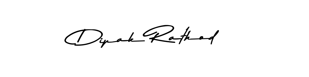 Design your own signature with our free online signature maker. With this signature software, you can create a handwritten (Asem Kandis PERSONAL USE) signature for name Dipak Rathod. Dipak Rathod signature style 9 images and pictures png