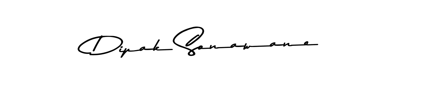 How to make Dipak Sonawane name signature. Use Asem Kandis PERSONAL USE style for creating short signs online. This is the latest handwritten sign. Dipak Sonawane signature style 9 images and pictures png