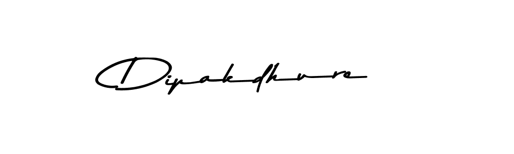 How to make Dipakdhure name signature. Use Asem Kandis PERSONAL USE style for creating short signs online. This is the latest handwritten sign. Dipakdhure signature style 9 images and pictures png