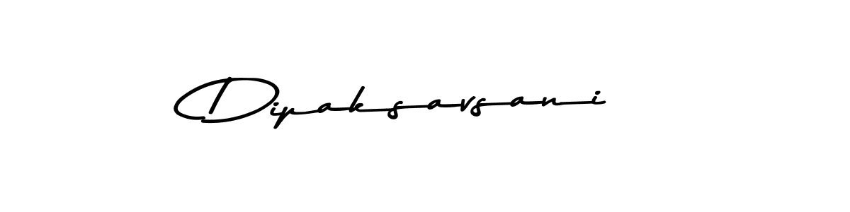 How to make Dipaksavsani signature? Asem Kandis PERSONAL USE is a professional autograph style. Create handwritten signature for Dipaksavsani name. Dipaksavsani signature style 9 images and pictures png