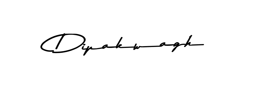 How to make Dipakwagh name signature. Use Asem Kandis PERSONAL USE style for creating short signs online. This is the latest handwritten sign. Dipakwagh signature style 9 images and pictures png