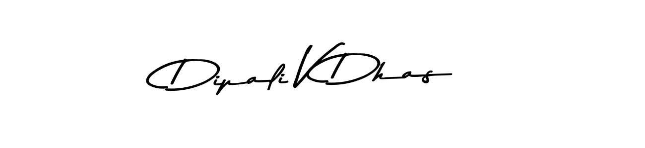 Dipali V Dhas stylish signature style. Best Handwritten Sign (Asem Kandis PERSONAL USE) for my name. Handwritten Signature Collection Ideas for my name Dipali V Dhas. Dipali V Dhas signature style 9 images and pictures png