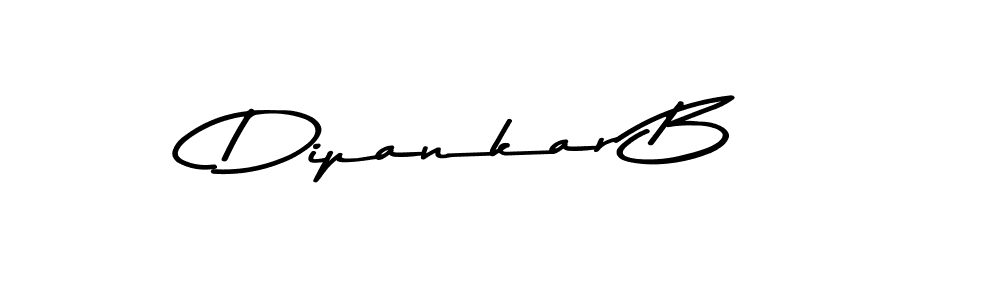 How to make Dipankar B name signature. Use Asem Kandis PERSONAL USE style for creating short signs online. This is the latest handwritten sign. Dipankar B signature style 9 images and pictures png