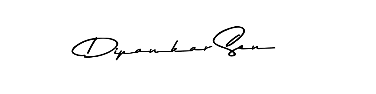 How to make Dipankar Sen name signature. Use Asem Kandis PERSONAL USE style for creating short signs online. This is the latest handwritten sign. Dipankar Sen signature style 9 images and pictures png