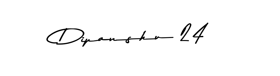 Design your own signature with our free online signature maker. With this signature software, you can create a handwritten (Asem Kandis PERSONAL USE) signature for name Dipanshu 24. Dipanshu 24 signature style 9 images and pictures png