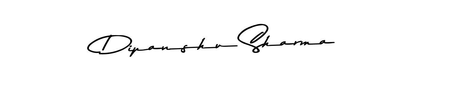 How to make Dipanshu Sharma name signature. Use Asem Kandis PERSONAL USE style for creating short signs online. This is the latest handwritten sign. Dipanshu Sharma signature style 9 images and pictures png