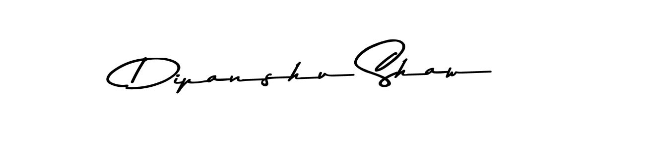 Make a beautiful signature design for name Dipanshu Shaw. With this signature (Asem Kandis PERSONAL USE) style, you can create a handwritten signature for free. Dipanshu Shaw signature style 9 images and pictures png