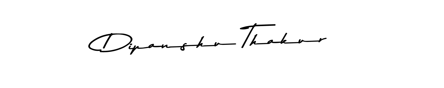 Make a beautiful signature design for name Dipanshu Thakur. With this signature (Asem Kandis PERSONAL USE) style, you can create a handwritten signature for free. Dipanshu Thakur signature style 9 images and pictures png
