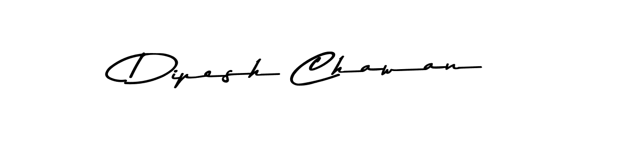 Dipesh Chawan stylish signature style. Best Handwritten Sign (Asem Kandis PERSONAL USE) for my name. Handwritten Signature Collection Ideas for my name Dipesh Chawan. Dipesh Chawan signature style 9 images and pictures png