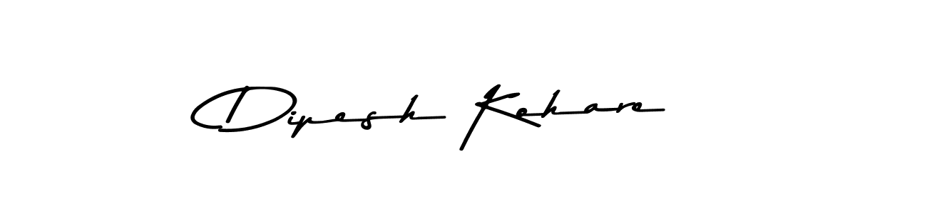 Design your own signature with our free online signature maker. With this signature software, you can create a handwritten (Asem Kandis PERSONAL USE) signature for name Dipesh Kohare. Dipesh Kohare signature style 9 images and pictures png