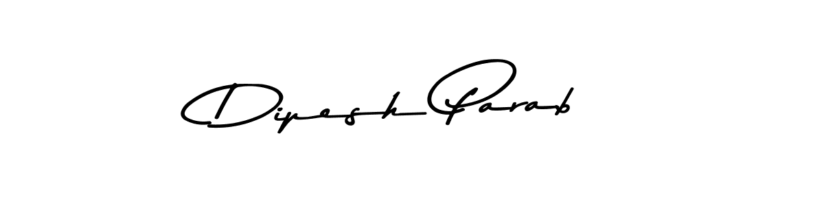 Make a beautiful signature design for name Dipesh Parab. With this signature (Asem Kandis PERSONAL USE) style, you can create a handwritten signature for free. Dipesh Parab signature style 9 images and pictures png