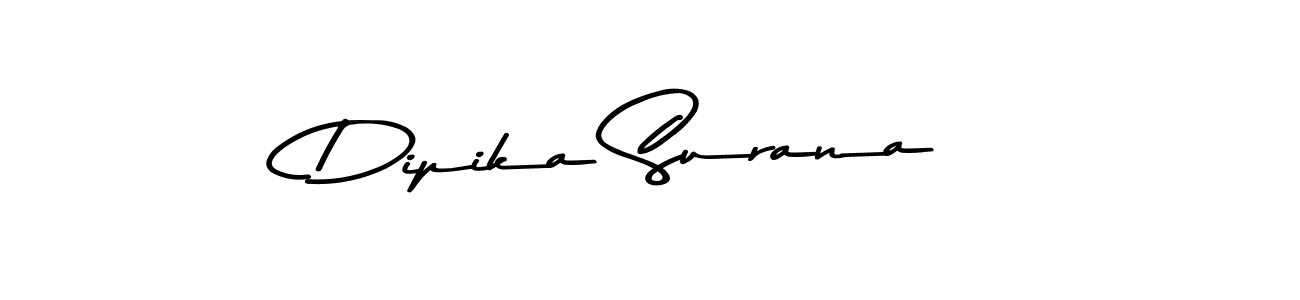 How to make Dipika Surana name signature. Use Asem Kandis PERSONAL USE style for creating short signs online. This is the latest handwritten sign. Dipika Surana signature style 9 images and pictures png