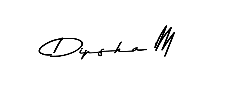 Also You can easily find your signature by using the search form. We will create Dipsha M name handwritten signature images for you free of cost using Asem Kandis PERSONAL USE sign style. Dipsha M signature style 9 images and pictures png