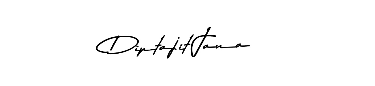 How to make Diptajit Jana name signature. Use Asem Kandis PERSONAL USE style for creating short signs online. This is the latest handwritten sign. Diptajit Jana signature style 9 images and pictures png