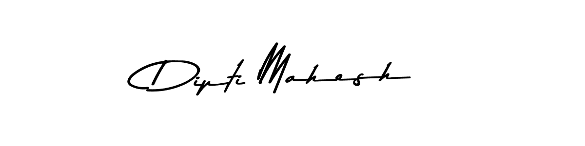How to make Dipti Mahesh name signature. Use Asem Kandis PERSONAL USE style for creating short signs online. This is the latest handwritten sign. Dipti Mahesh signature style 9 images and pictures png