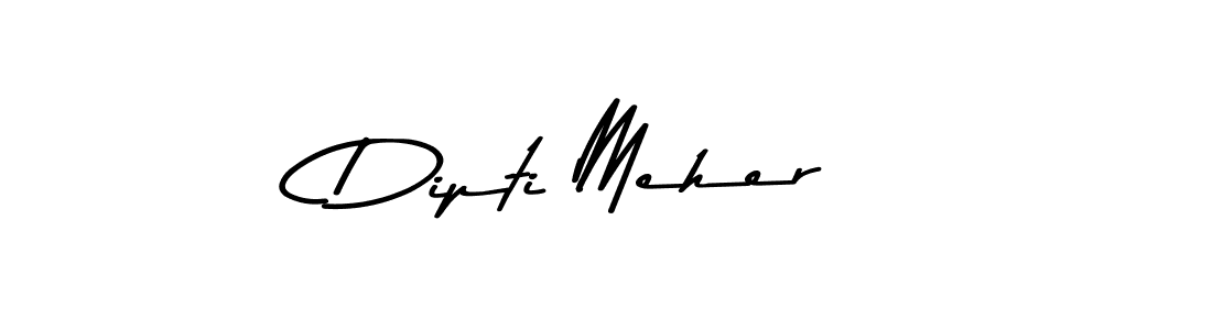 Make a beautiful signature design for name Dipti Meher. With this signature (Asem Kandis PERSONAL USE) style, you can create a handwritten signature for free. Dipti Meher signature style 9 images and pictures png