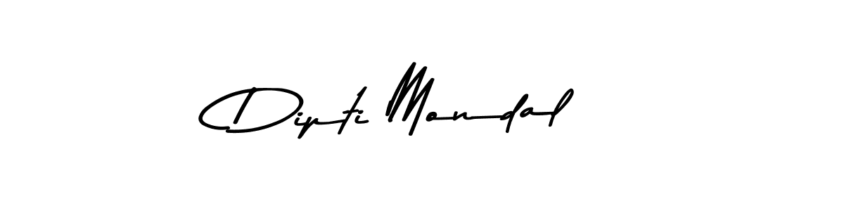 How to make Dipti Mondal name signature. Use Asem Kandis PERSONAL USE style for creating short signs online. This is the latest handwritten sign. Dipti Mondal signature style 9 images and pictures png