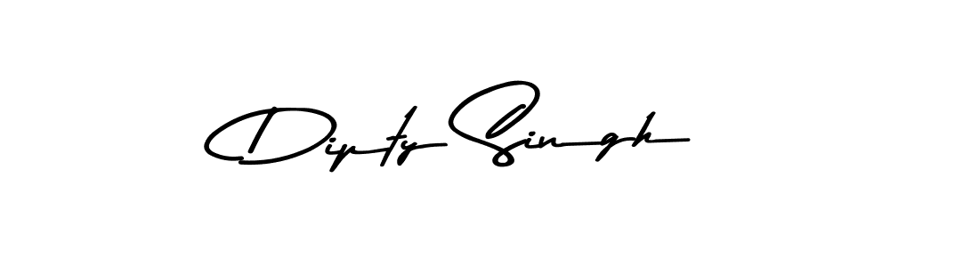 Design your own signature with our free online signature maker. With this signature software, you can create a handwritten (Asem Kandis PERSONAL USE) signature for name Dipty Singh. Dipty Singh signature style 9 images and pictures png