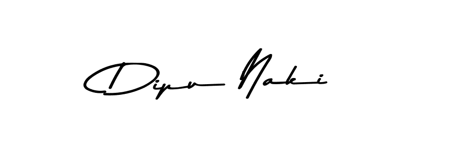 Design your own signature with our free online signature maker. With this signature software, you can create a handwritten (Asem Kandis PERSONAL USE) signature for name Dipu Naki. Dipu Naki signature style 9 images and pictures png