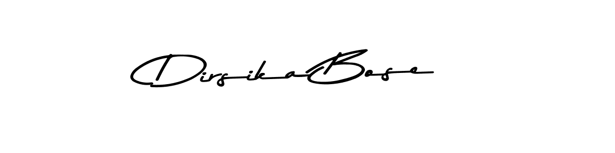 Use a signature maker to create a handwritten signature online. With this signature software, you can design (Asem Kandis PERSONAL USE) your own signature for name Dirsika Bose. Dirsika Bose signature style 9 images and pictures png