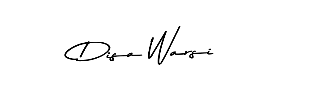 You should practise on your own different ways (Asem Kandis PERSONAL USE) to write your name (Disa Warsi) in signature. don't let someone else do it for you. Disa Warsi signature style 9 images and pictures png