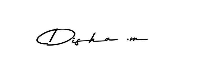 Design your own signature with our free online signature maker. With this signature software, you can create a handwritten (Asem Kandis PERSONAL USE) signature for name Disha .m. Disha .m signature style 9 images and pictures png