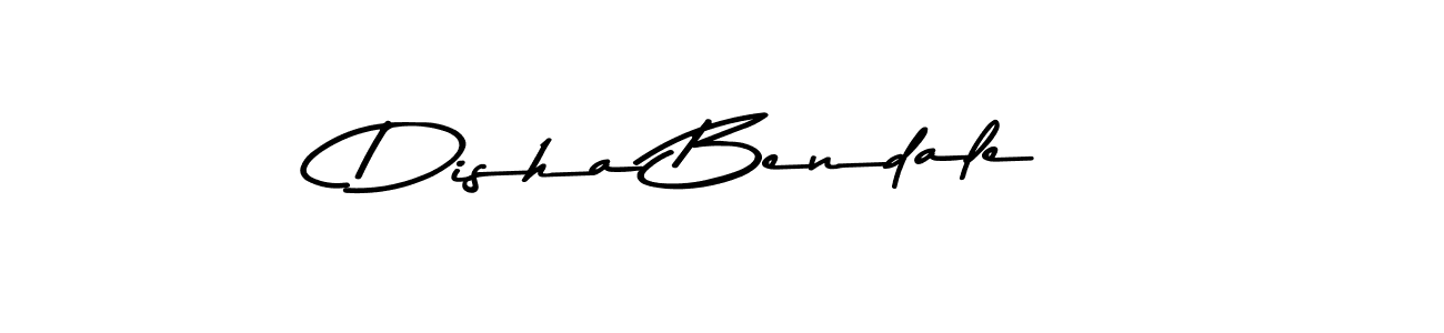 How to make Disha Bendale name signature. Use Asem Kandis PERSONAL USE style for creating short signs online. This is the latest handwritten sign. Disha Bendale signature style 9 images and pictures png