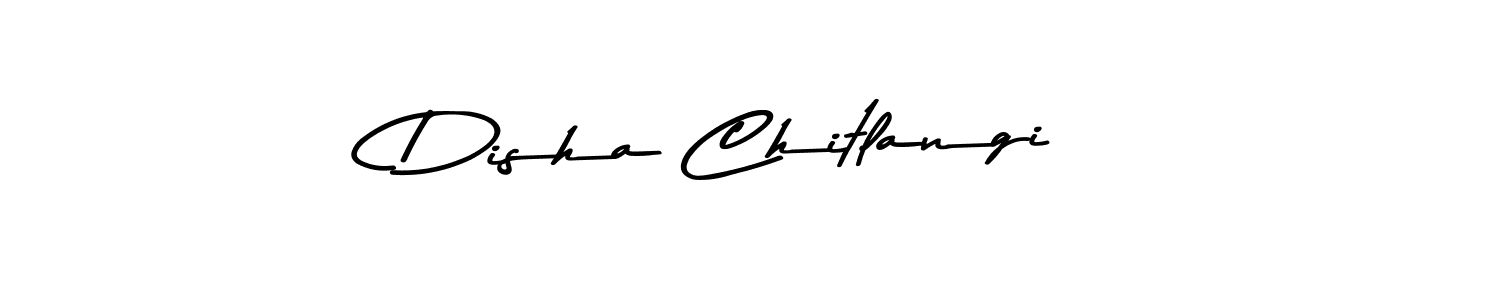 Create a beautiful signature design for name Disha Chitlangi. With this signature (Asem Kandis PERSONAL USE) fonts, you can make a handwritten signature for free. Disha Chitlangi signature style 9 images and pictures png