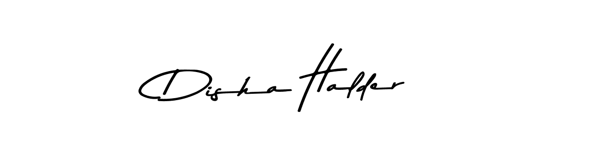 Use a signature maker to create a handwritten signature online. With this signature software, you can design (Asem Kandis PERSONAL USE) your own signature for name Disha Halder. Disha Halder signature style 9 images and pictures png