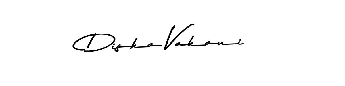 Create a beautiful signature design for name Disha Vakani. With this signature (Asem Kandis PERSONAL USE) fonts, you can make a handwritten signature for free. Disha Vakani signature style 9 images and pictures png