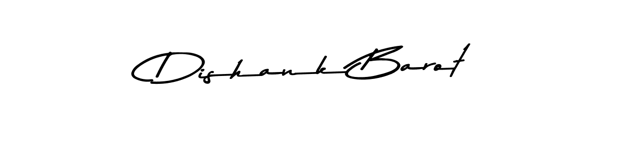 Dishank Barot stylish signature style. Best Handwritten Sign (Asem Kandis PERSONAL USE) for my name. Handwritten Signature Collection Ideas for my name Dishank Barot. Dishank Barot signature style 9 images and pictures png